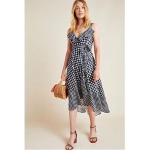 Anthropologie Hutch Gingham Wrap Dress NWT Size 2X